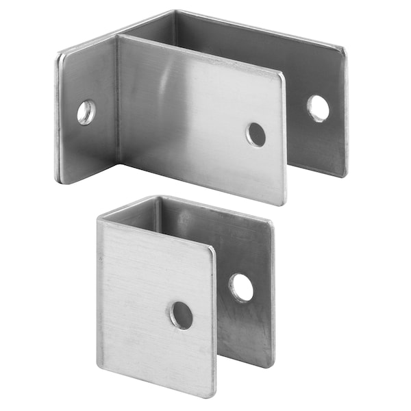 Stainless Steel U-bracket and One Ear Wall Bracket, 1/2 in., Stainless Steel, Satin Single Pack